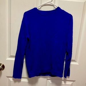 Kim Rogers blue cable knit sweater size medium